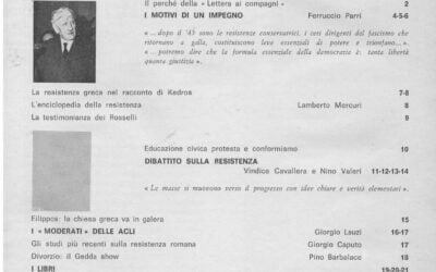 Indice Lettera ai Compagni 1969